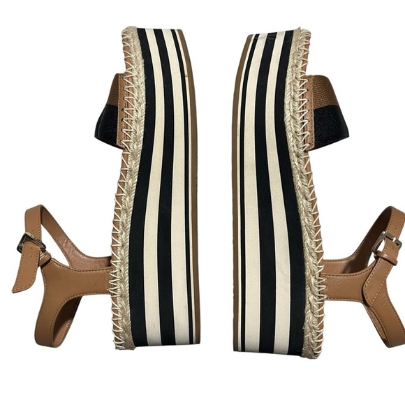 Kate Spade Picnic Platform Sandal Size 9 Ankle Strap Leather - Picture 8 of 12